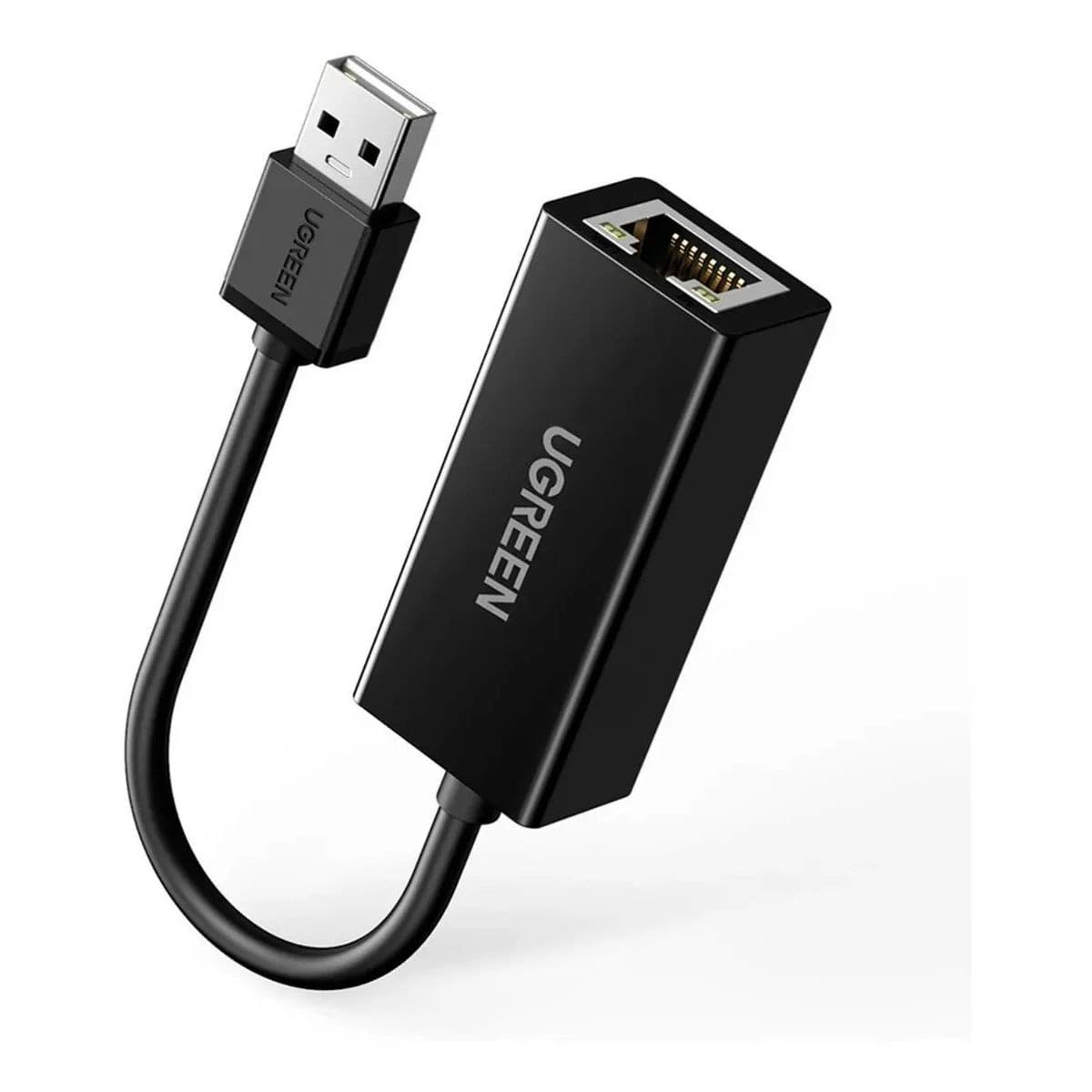 Adaptador Ugreen Rj45 A Usb 2.0 100 Mbps Bk