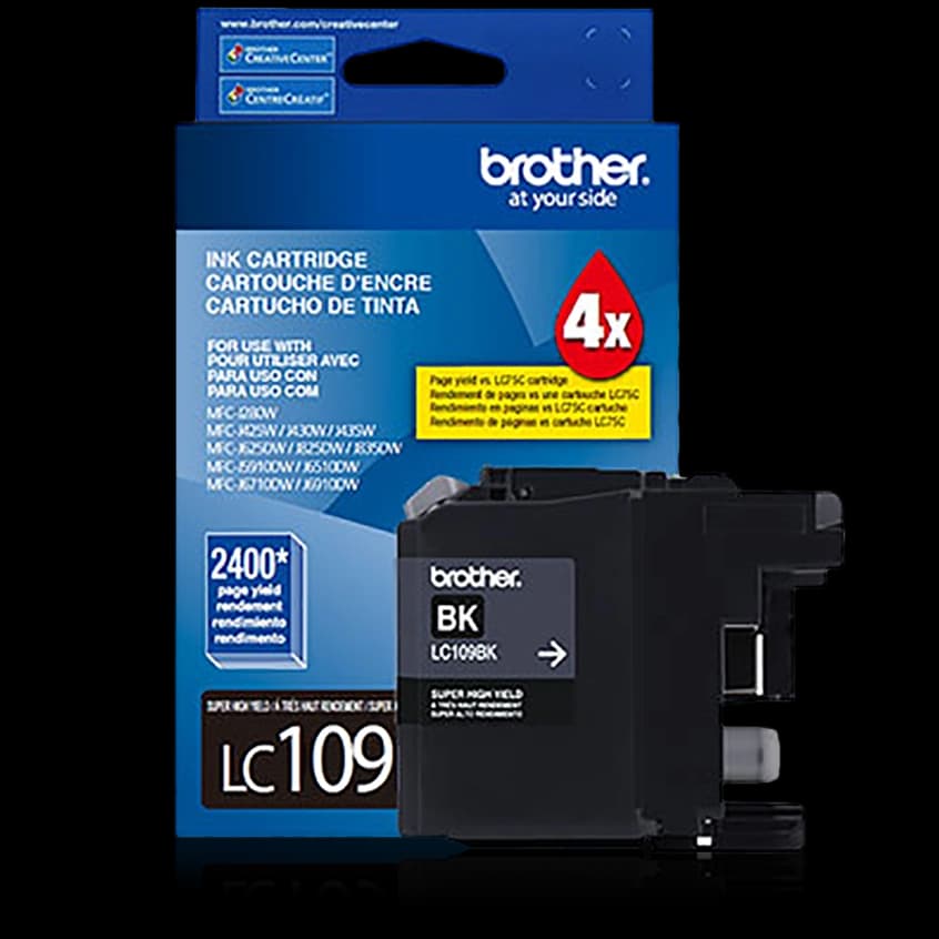 Cartucho De Tinta Brother Negro Lc109bk Mfcj6720dw Rend 2400