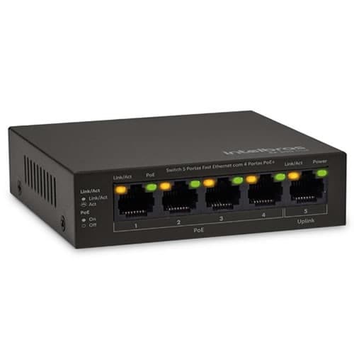 Switch 5p Fast 4p Poe Sf 500 Poe Intelbras
