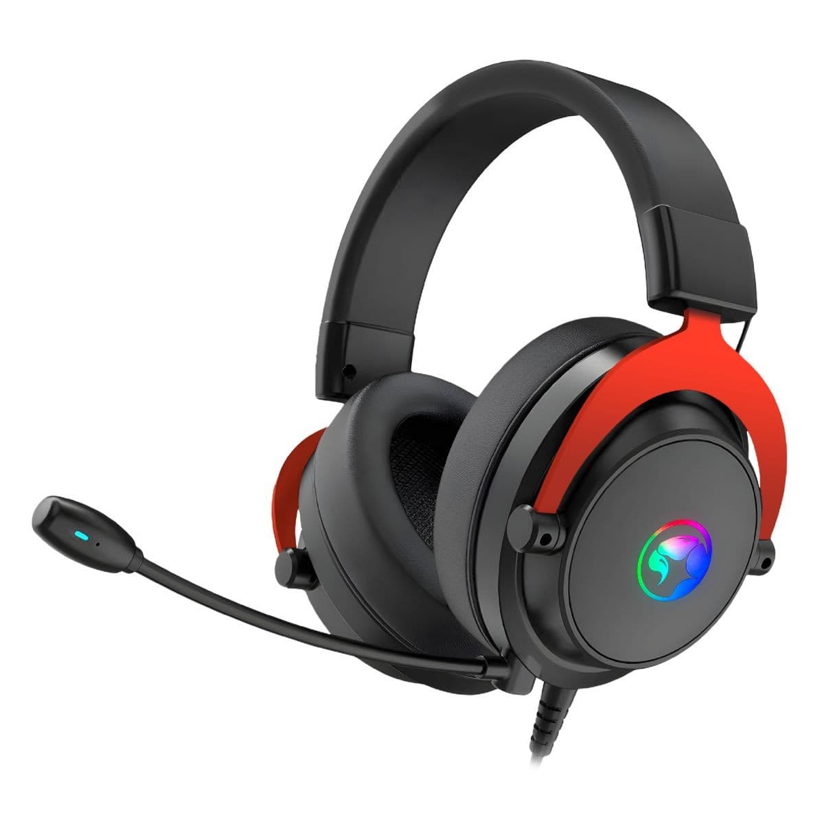 Auricular Marvo Hg9067 Tactic 70 7.1 Rgb Bk/Rd