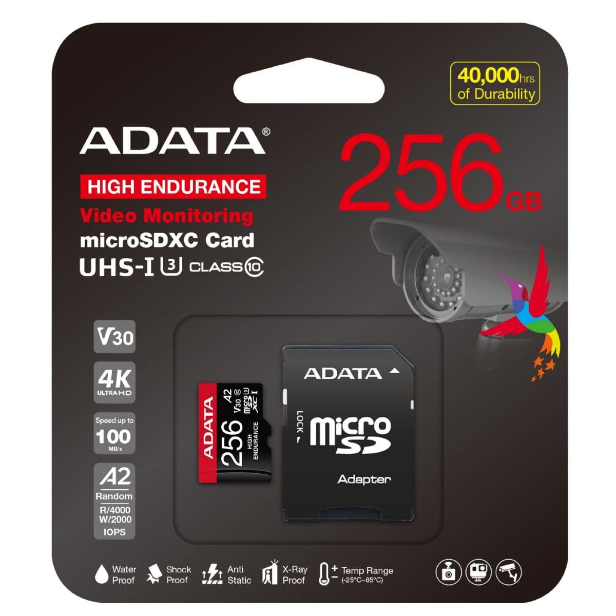 Memoria Adata Microsdxc 256gb Uhs-I U3 V30 High A2