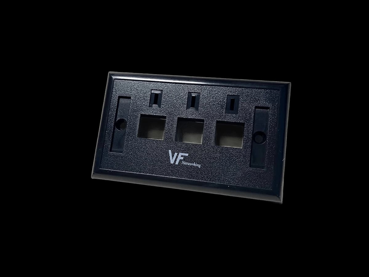 Vf-Frente De Pared Para 3 Jack Negro