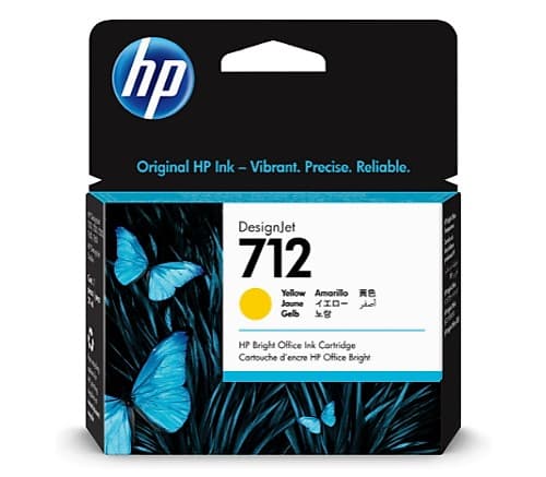 Hp 3ed69a 712 Amarillo T210/230/250/630/650 29ml Uk