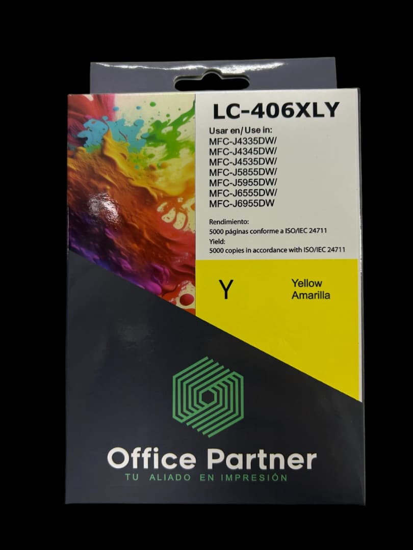 Tinta Office Partner Lc-406xly Para Brother Yellow/ Amarillo