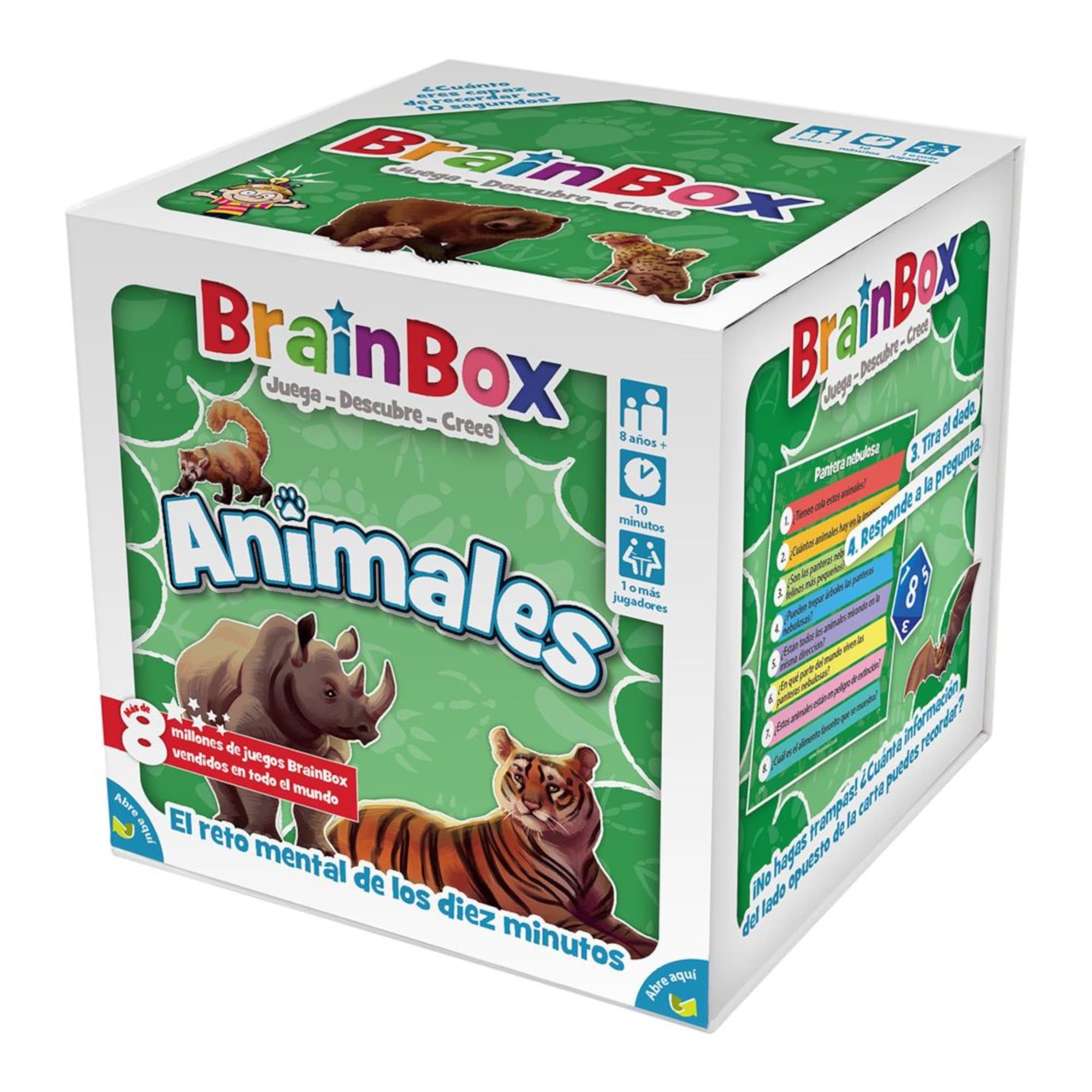 Juego De Mesa Asmodee Brainbox Animales +8