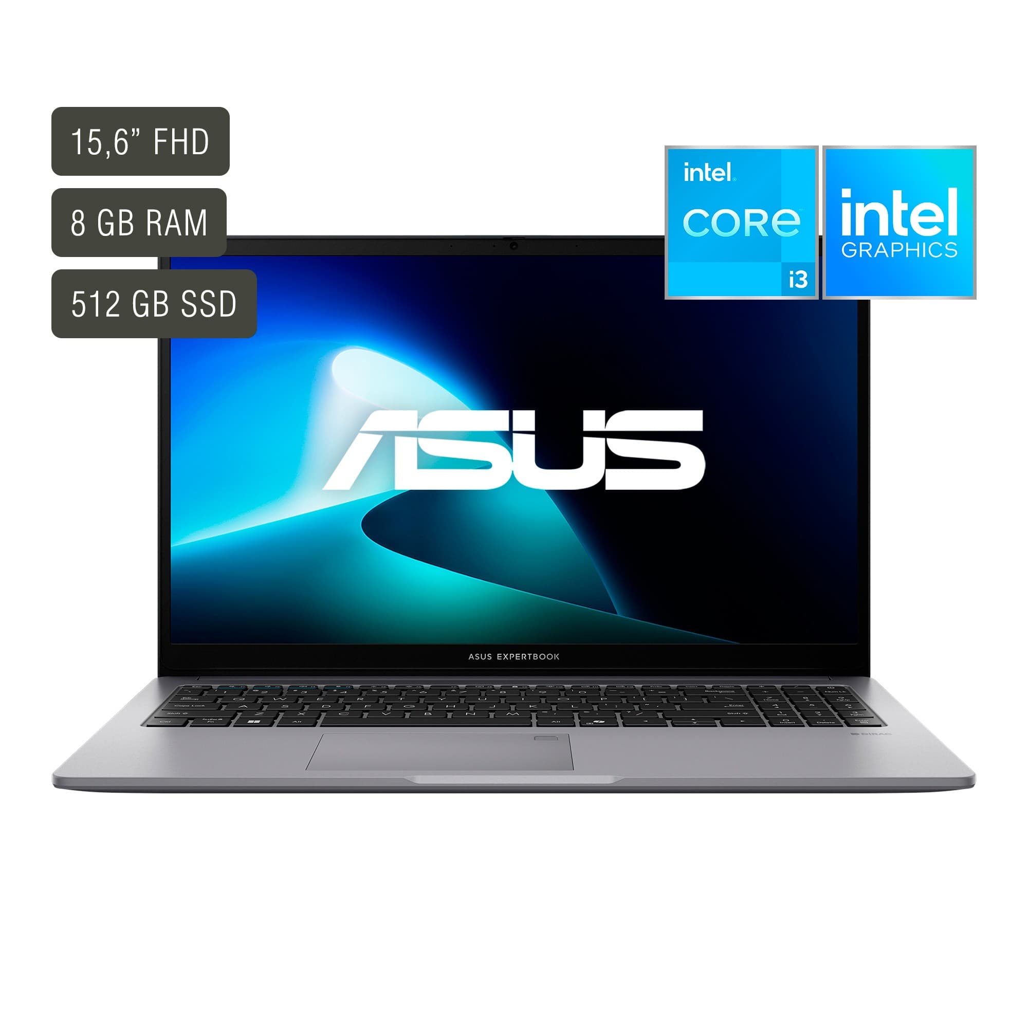 Notebook Asus Expertbook 15.6'' Core I3 8gb 512gb Win11 Pro