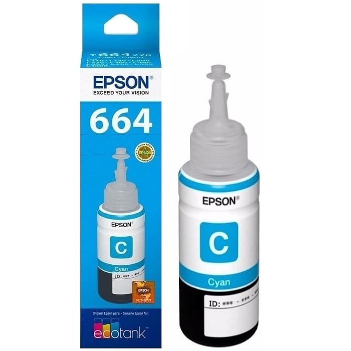 Botella De Tinta Epson T664220 Cyan
