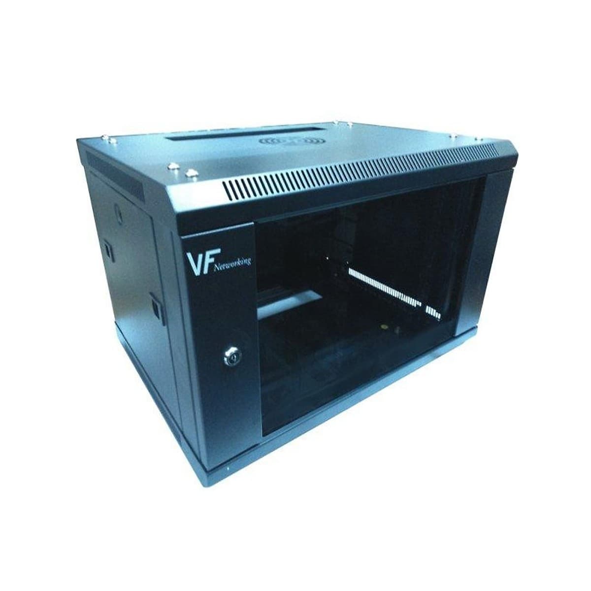 Vf-Rack 9u Negro Fijo 600x600 Inc Pdu 6 Tomas Y Tornillos