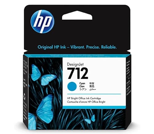 Hp 3ed67a 712 Cyan T210/230/250/630/650 29ml Uk