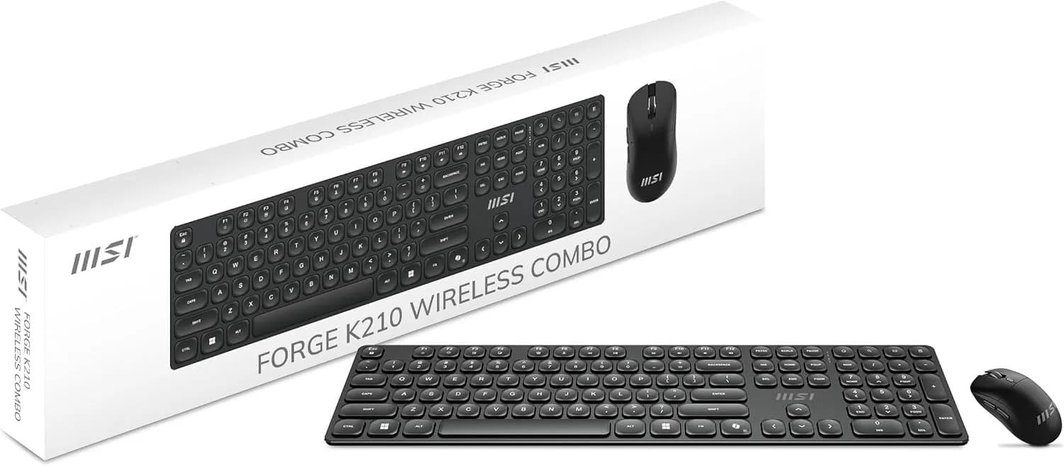 Msi Wireless Combo Oficina Recargable Es