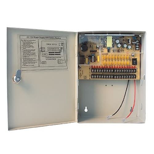 Cctv Acc Fuente 12v Respaldo 15a 18 Ch Anbyte