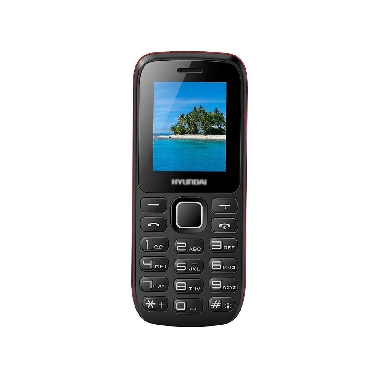 Celular Económico Hyundai D245n Negro - Teclas Grandes. Dual Sim. Radio Fm Y Batería Duradera