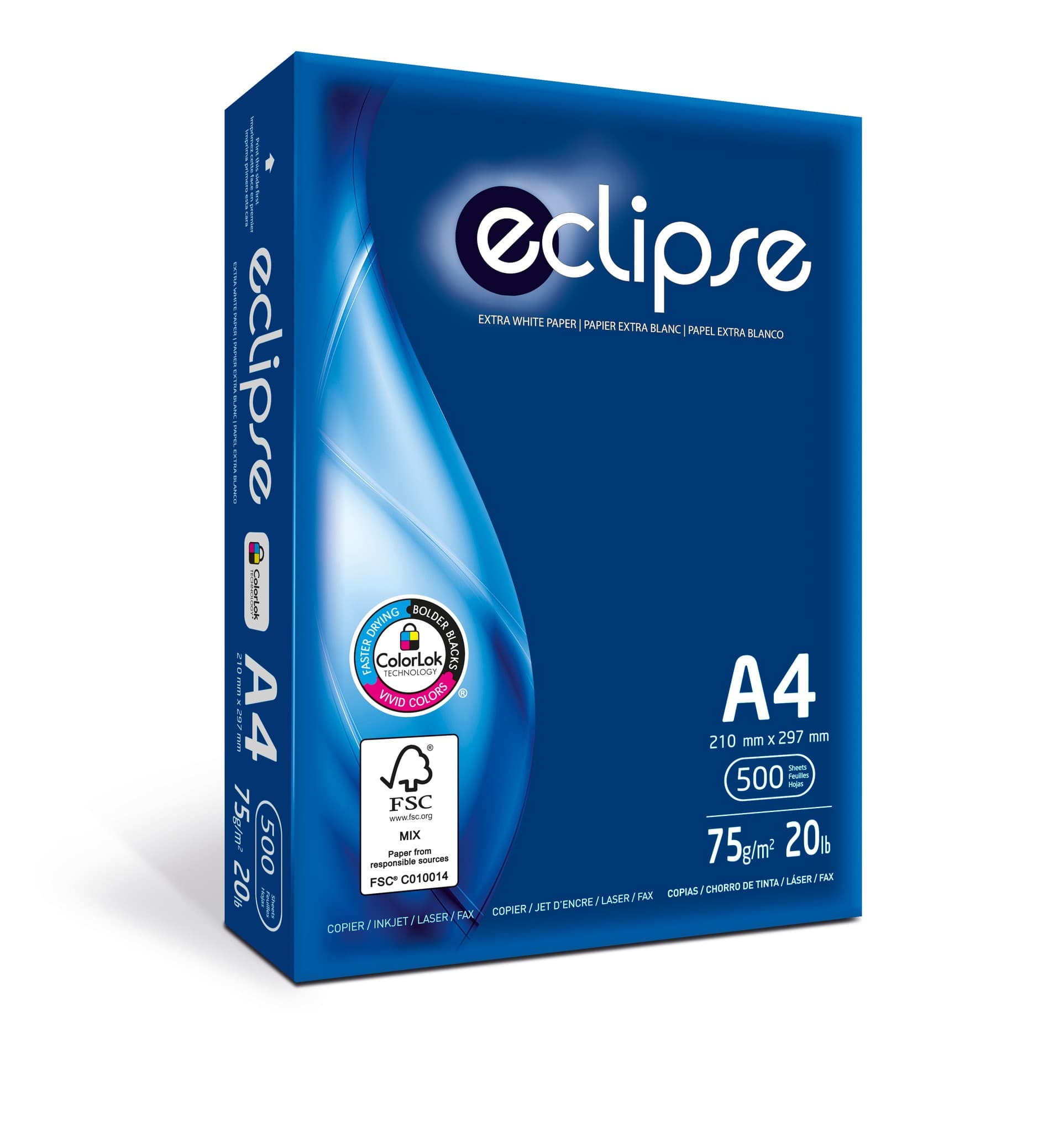 Papel Eclipse A4/ 75 Grs /Paq.500h