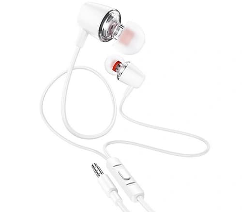 Hoco M107 Earphones Discoverer C/Mic 3.5mm White