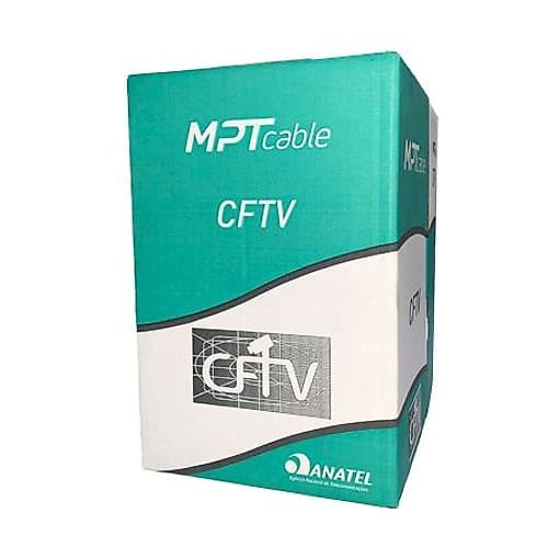 Cable Utp Cctv 4 Pares Exterior 305m Negro Cobre Mpt Cftv/5b