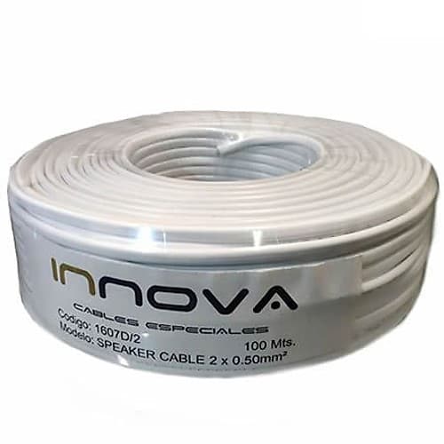 Electricidad Cable Gemelo Interior 2x0.50mm² 100m Blanco 1605d/2