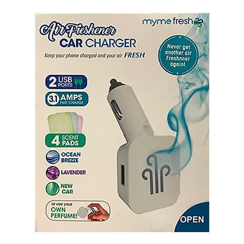 Cargador Fifo Compacto Para Auto Con Ambientador 12 V Dual Usb
