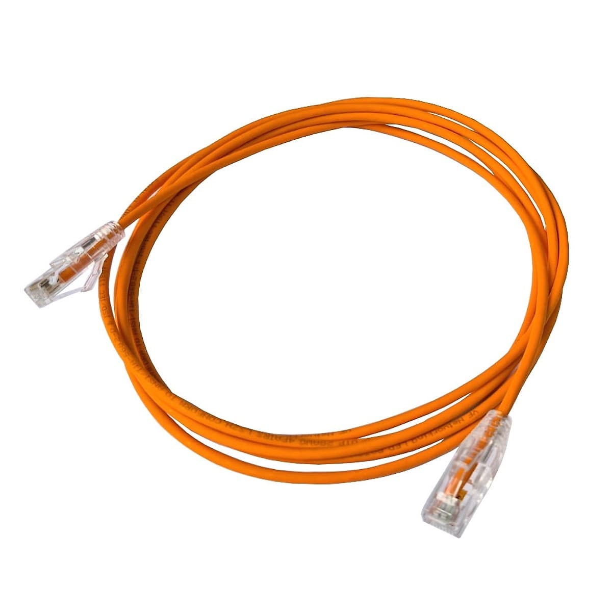 Vf-Patchcord Slim U/Utp Cat6a Led Naranja 5m Lszh 28awg