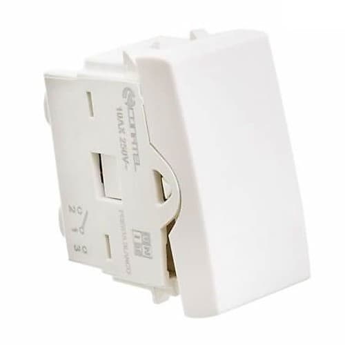 Electricidad Modulo Interruptor Unipolar 10a Presta Blanco Vivion