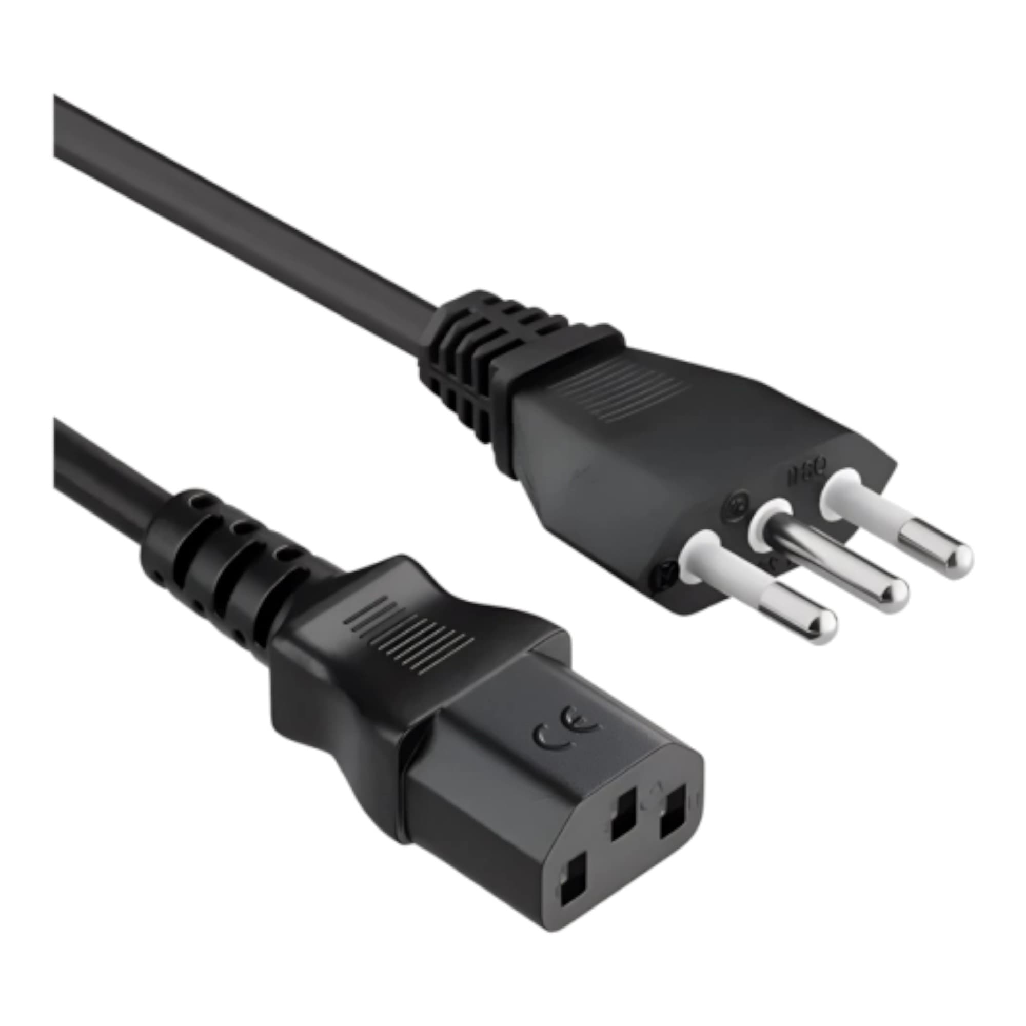 Cable De Poder 3 En Línea Genérico Para Pc 1.2mt