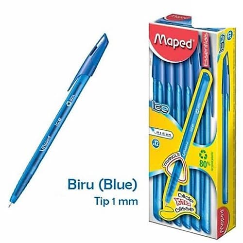 Herramientas Boligrafo Azul Caja X12 Green Ice Maped