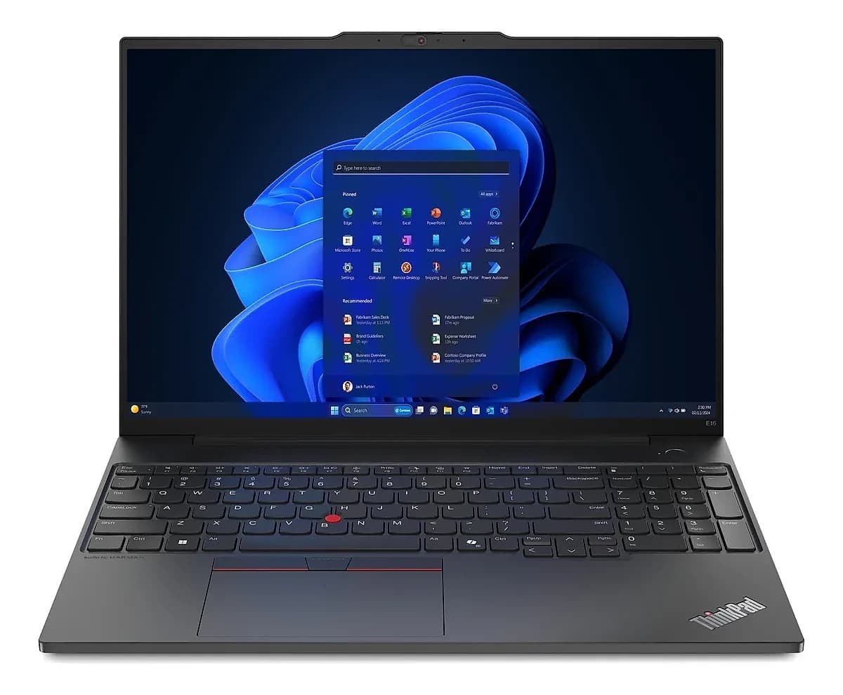 Notebook Lenovo Thinkpad E16 Ultra 7-255h 16gb 512gb W11p Negro