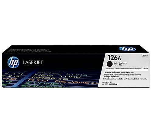 Hp Toner Ce310a Negro 126a Cp1000/1025nw/M175nw 1.200 Copias