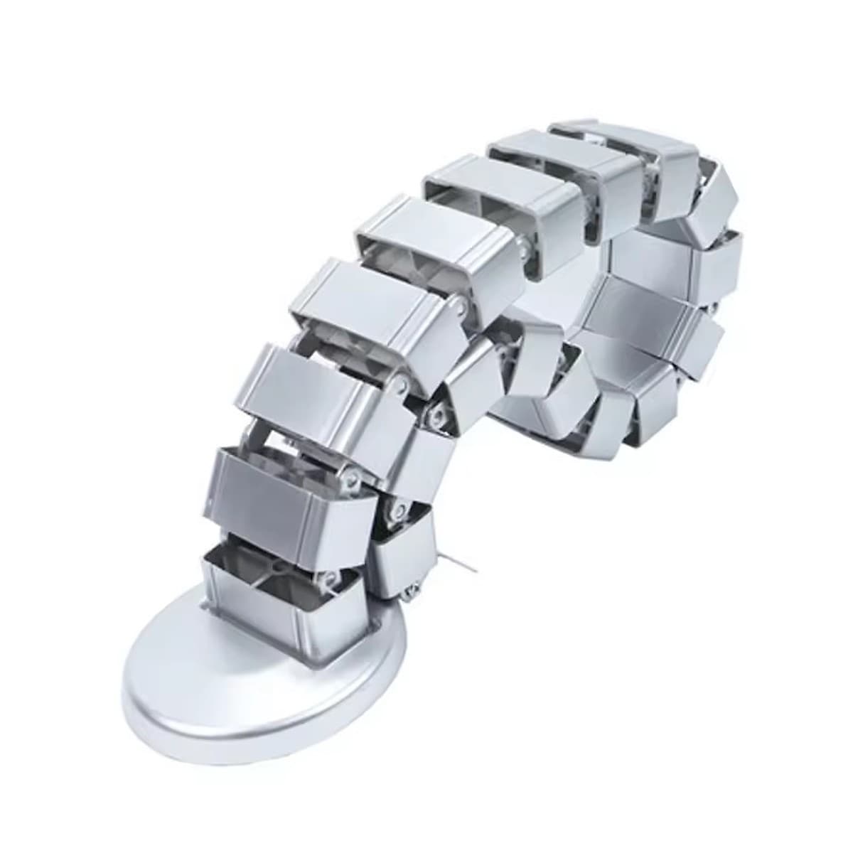 Vf-Organizador De Cables Tipo Vertebra 78 Cm - Plateada