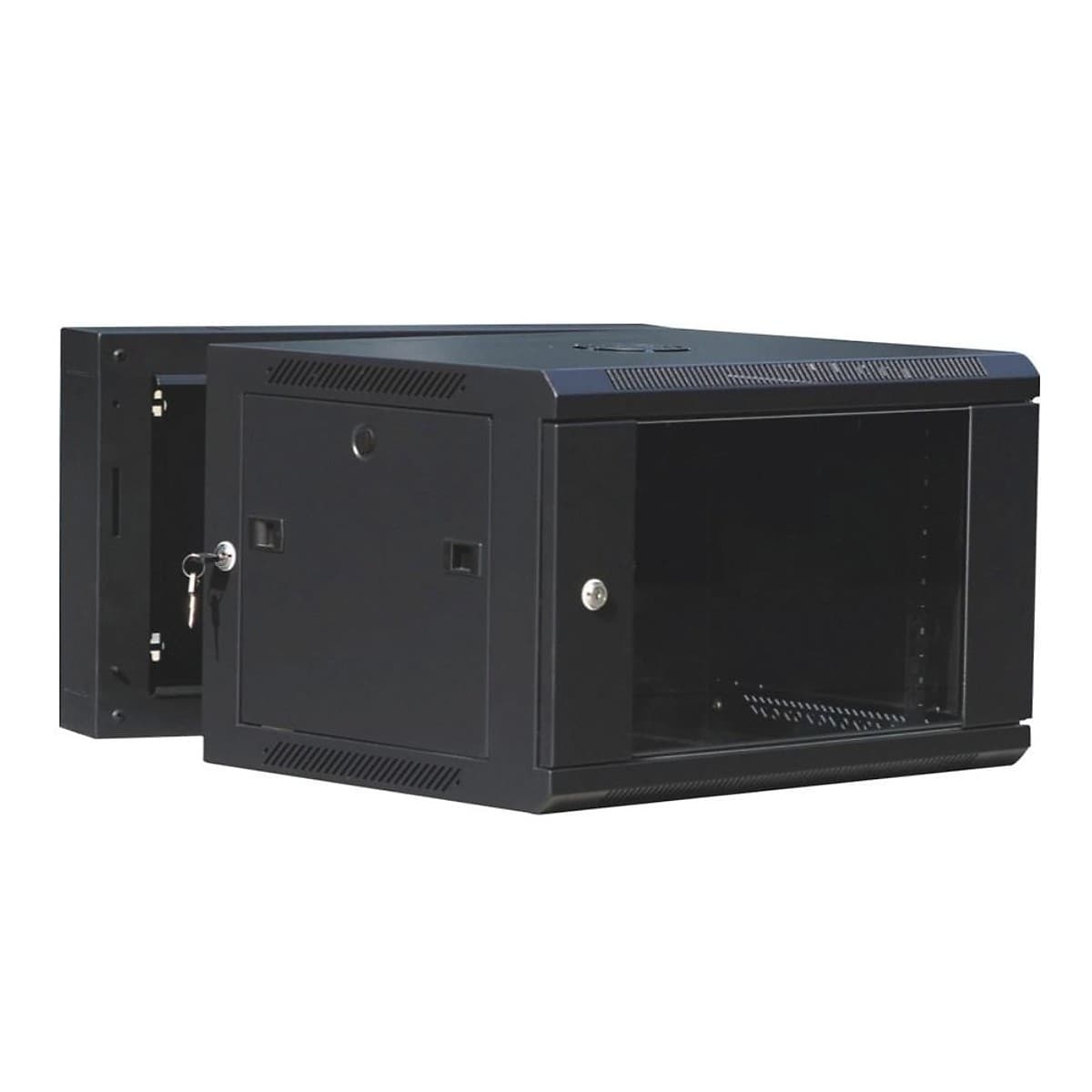 Vf-Rack 6u Pivotante Negro 600x550 Inc Pdu 6 T Org V Y Torn