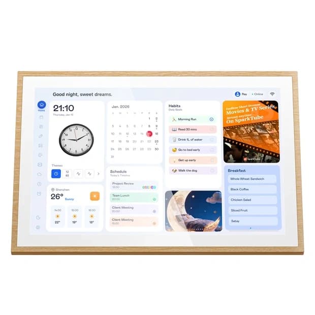 Calendario Digital Blackview Nest 10 10.1 2gb + 32gb Wifi 6 Aspecto Madera