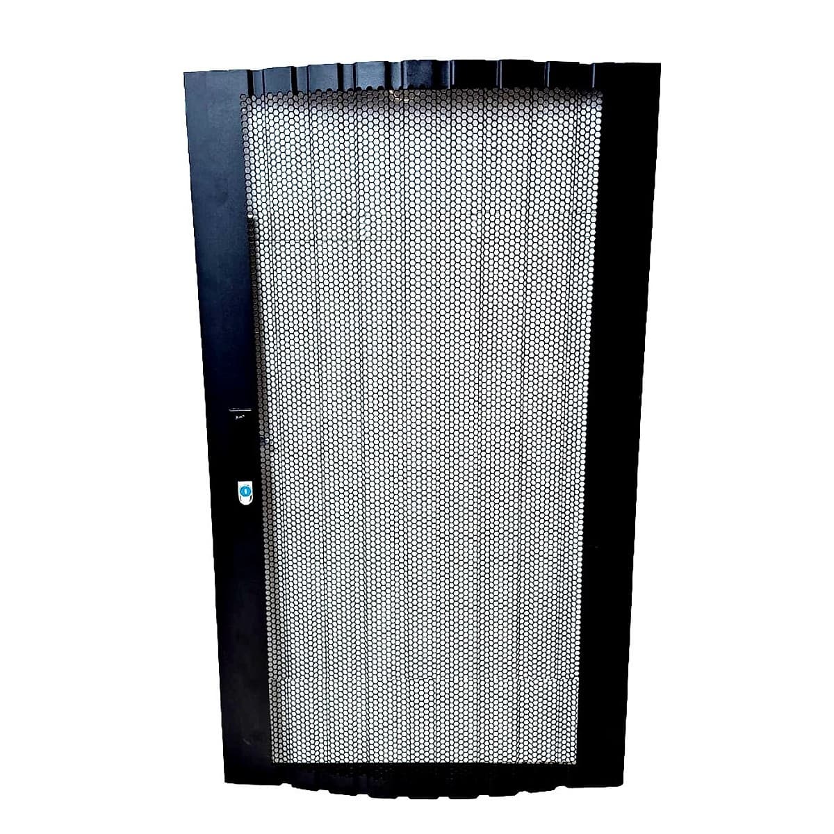 Vf-Puerta Hiperventilada Color Negro Para Rack De 27u Piso