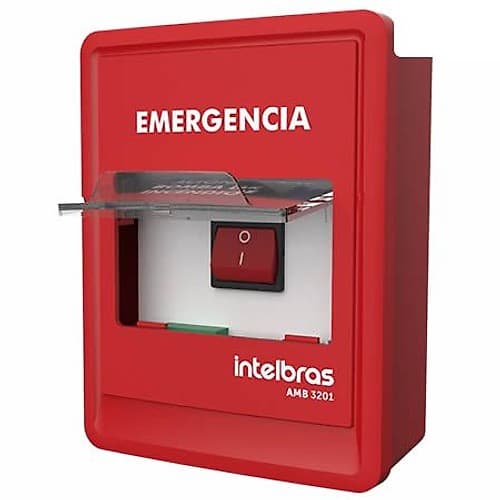Incendio Accionador Bomba 1 Boton Amb 3201 Intelbras