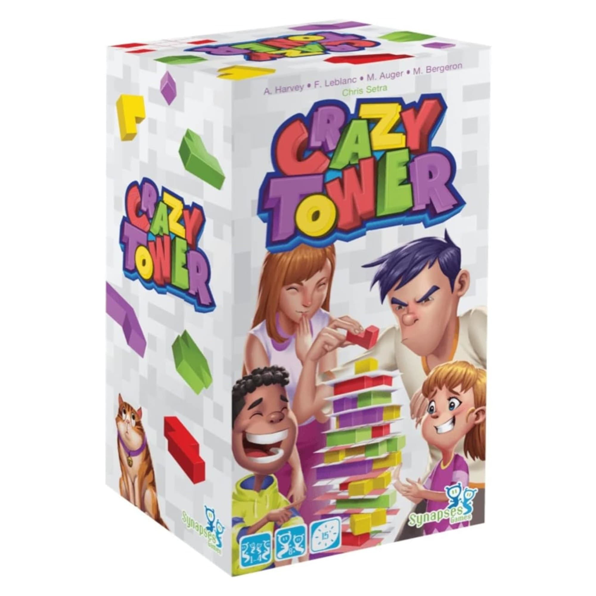 Juego De Mesa Asmodee Crazy Tower Base +8