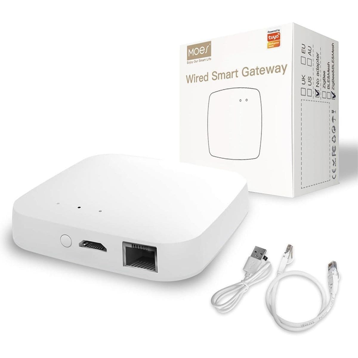 Smart Gateway Hub Zigbee Cableado Rj45 Moes