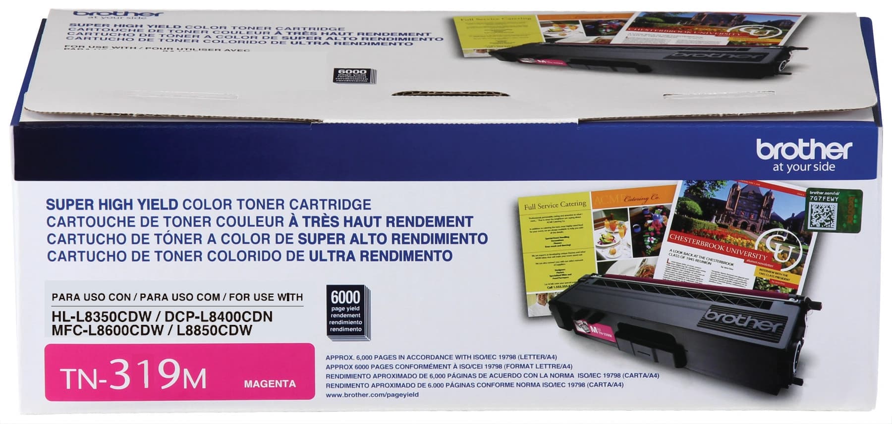 Cartucho De Tóner Brother Magenta Hl - L8350cdw / Mfc- L8850