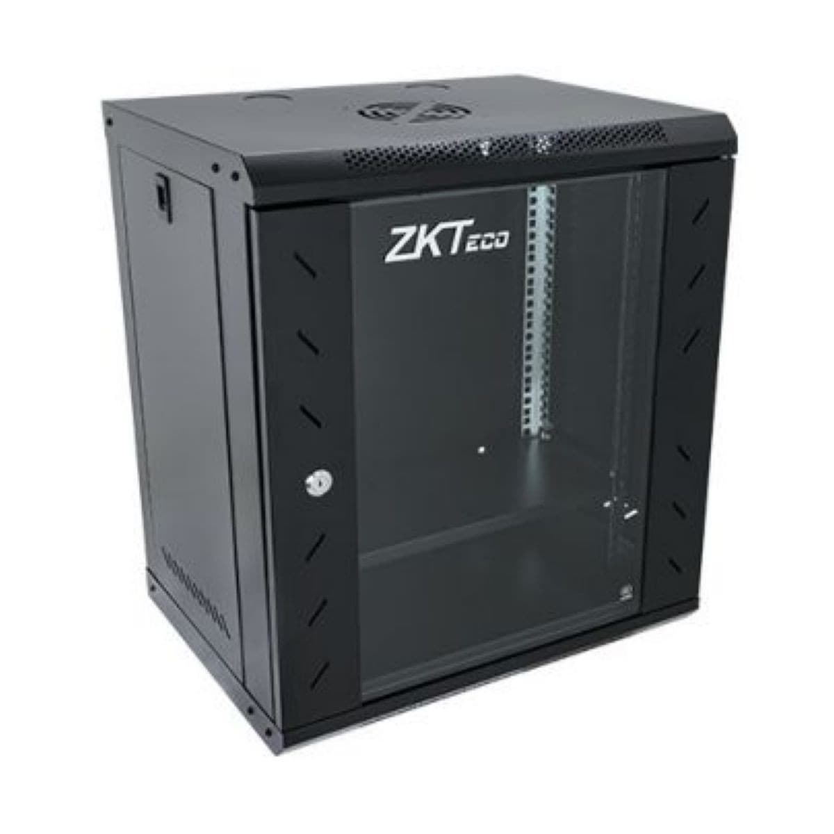Rack Zkteco 12u Acero Wall Puerta Vidrio 5412a