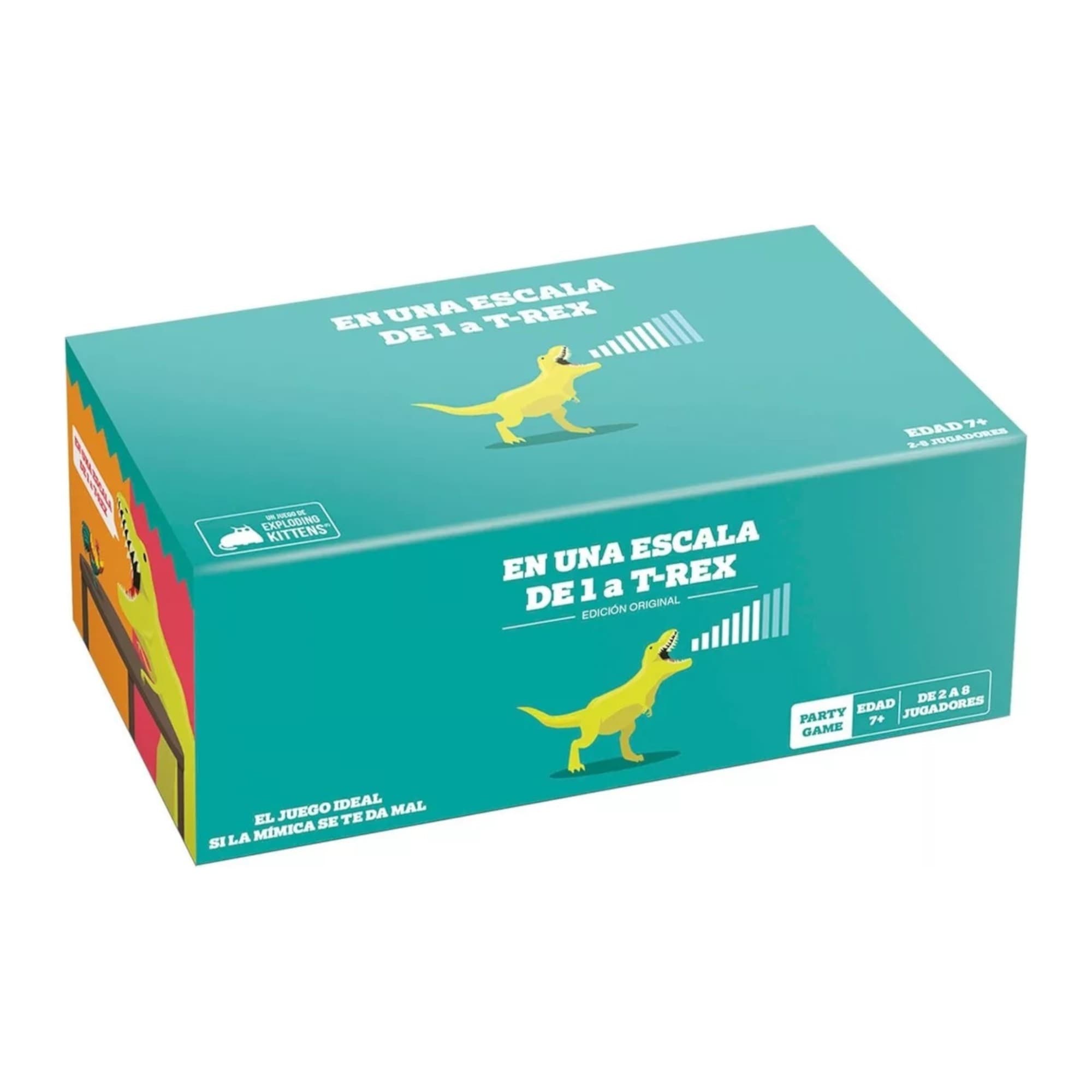Juego De Mesa Exploding Kittens En Una Escala Del 1 A T-Rex +7
