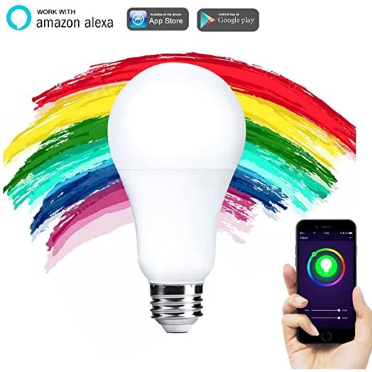 Lámpara Led Rgb Wi-Fi 10w E27 Tuya Smart