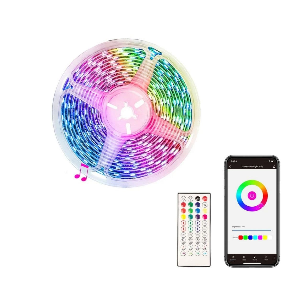 Tira Led Moes Wls-Td-Rgb-5m Wifi Tuya