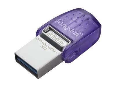 Kingston Datatraveler Microduo 3c - Unidad Flash Usb - 256 Gb