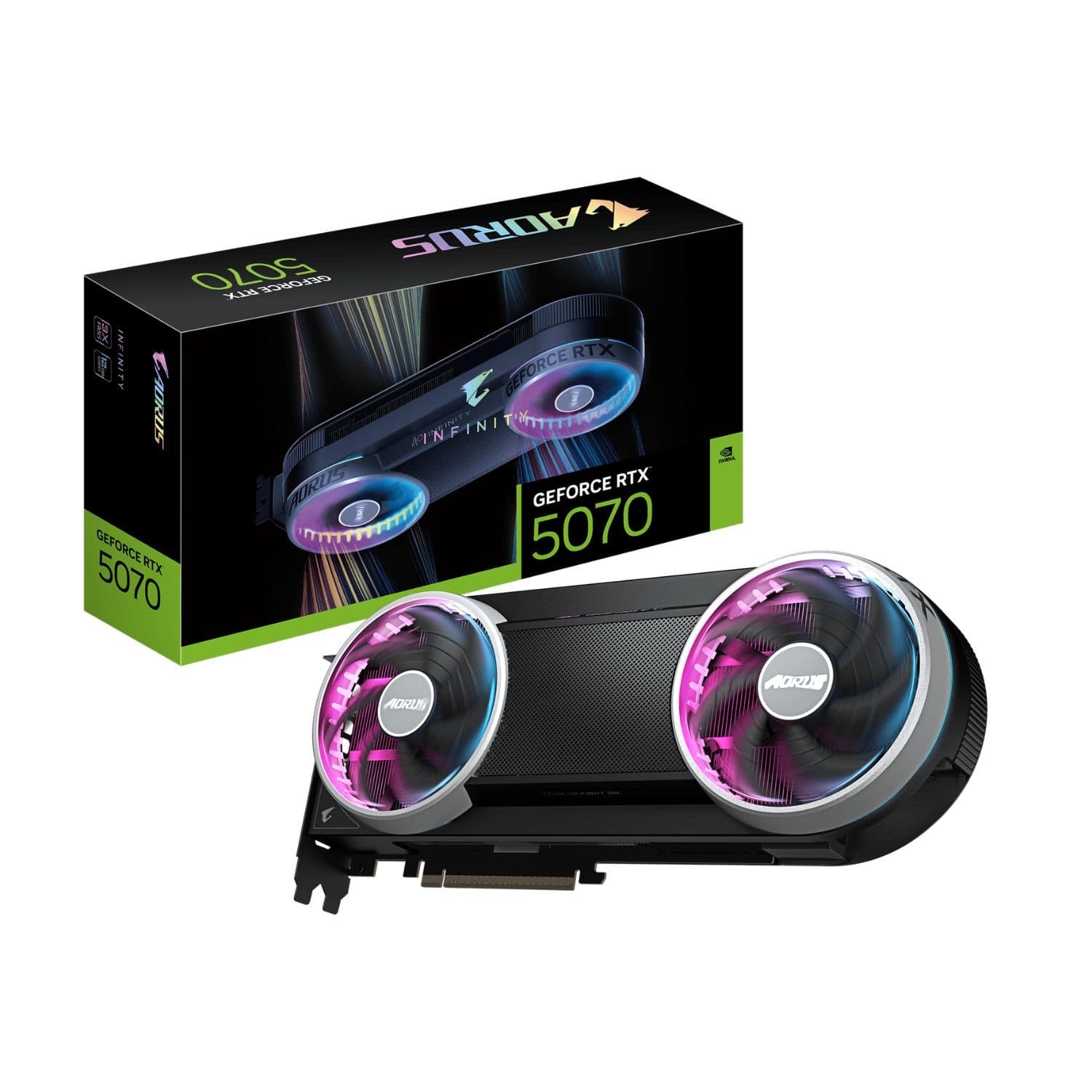 Gigabyte Tarjeta De Video Aorus Geforce Rtx 5070 Infinity 12gb Gddr7