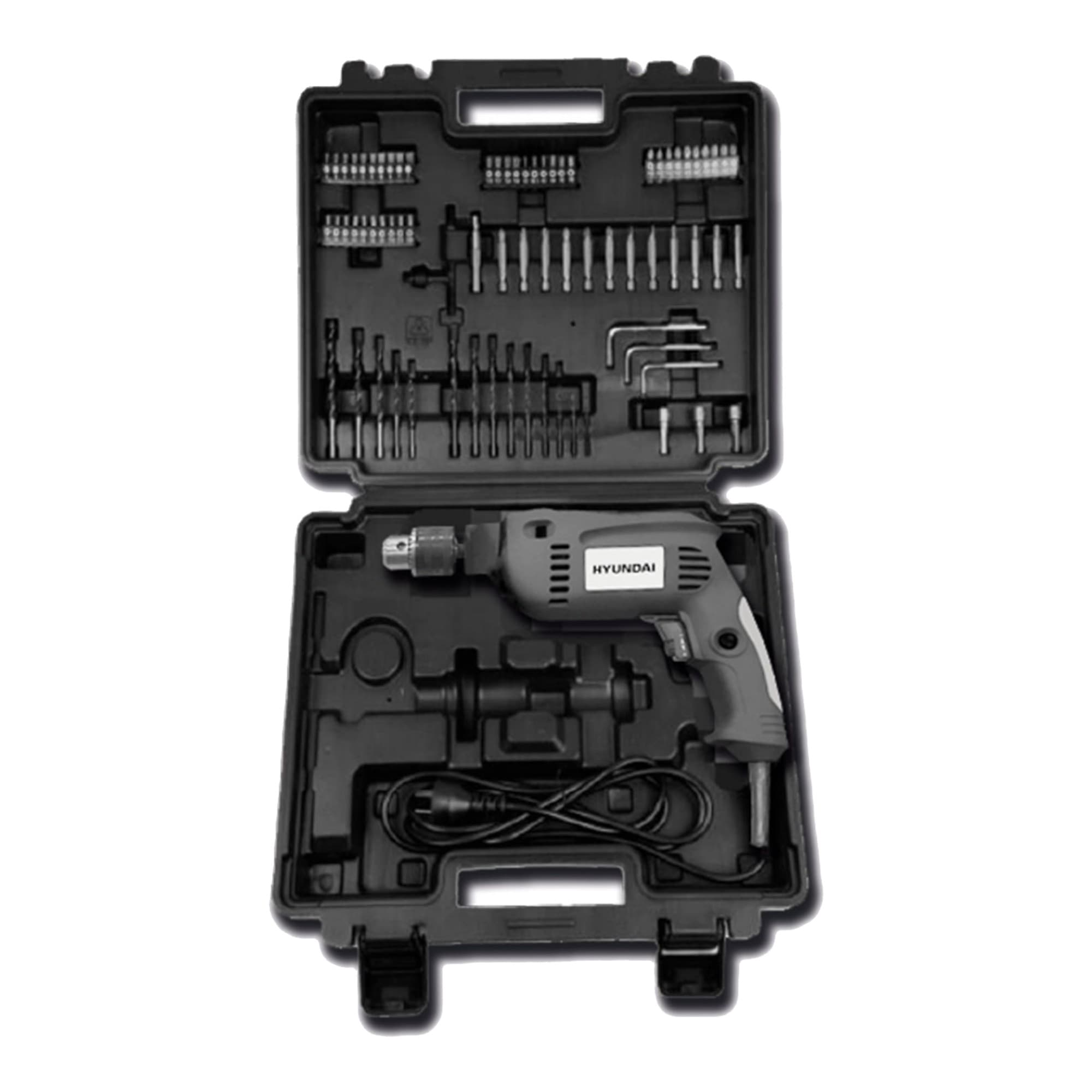 Kit Taladro Percutor Hyundai Hh0111 550w 2800rpm 72 Piezas
