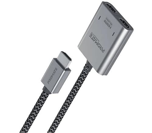 Adaptador Hdmi A Dual Hdmi Promate Mediasplit-H2 4k Negro