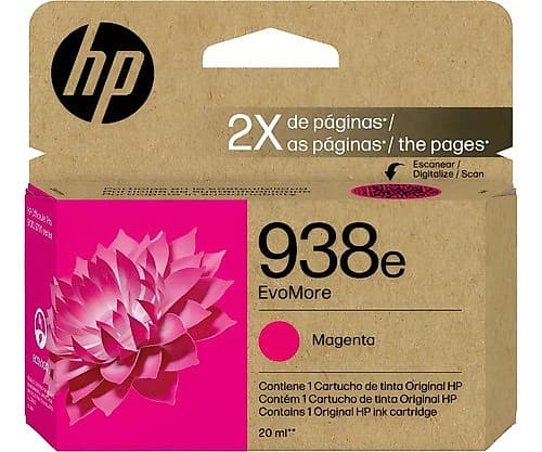 Cartucho De Tinta Hp 4s6y0pl 938e Magenta 1650 Paginas