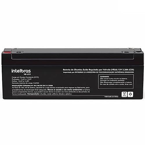 Bateria 12v 2.3ah F1 Incendio Xb 1223 Intelbras