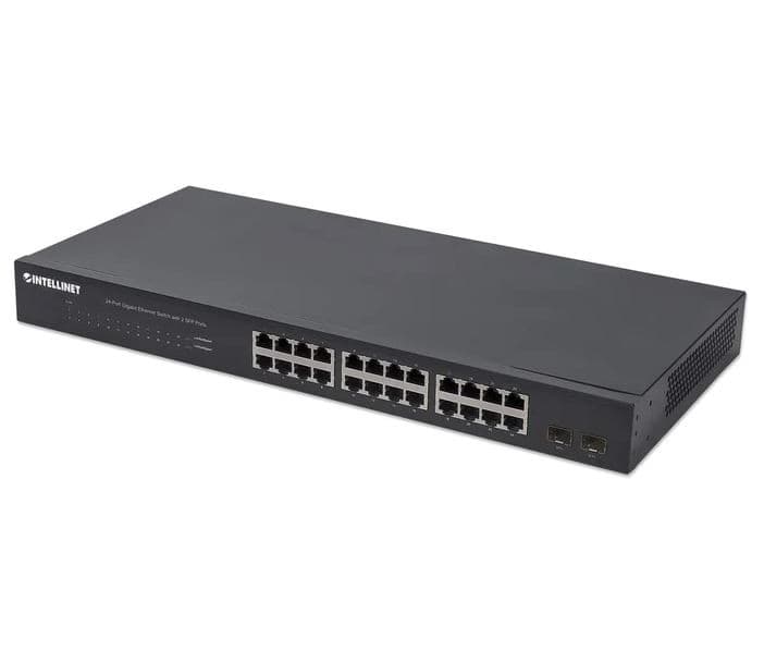 24p 10/100/1000 Rackeable 2 X Sfp Intellinet