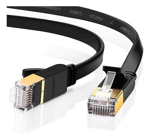 Cable Ugreen Ethernet Cat7 U/Ftp 0.5mts Flat Negro
