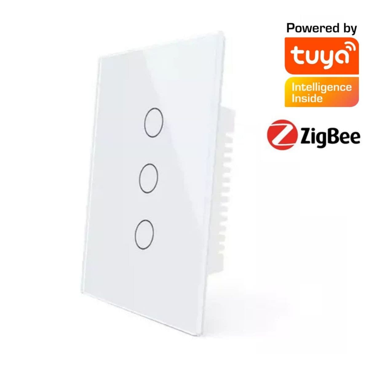 Interruptor Tactil Pared 3 Bot Zigbee3.0 Moes