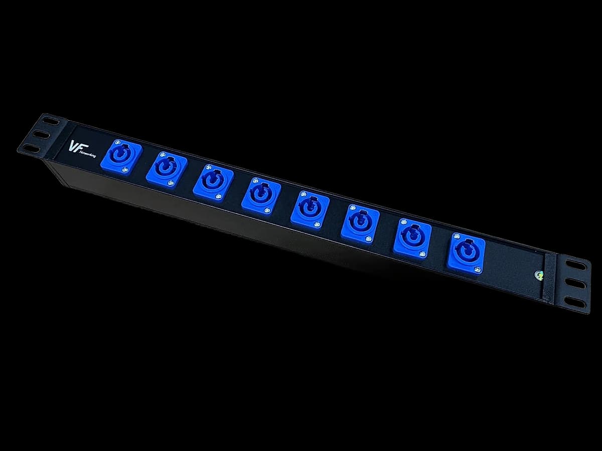 Vf-Pdu Powercom 8 Tomas Azul Entrada Azul Salida Blanca 19"
