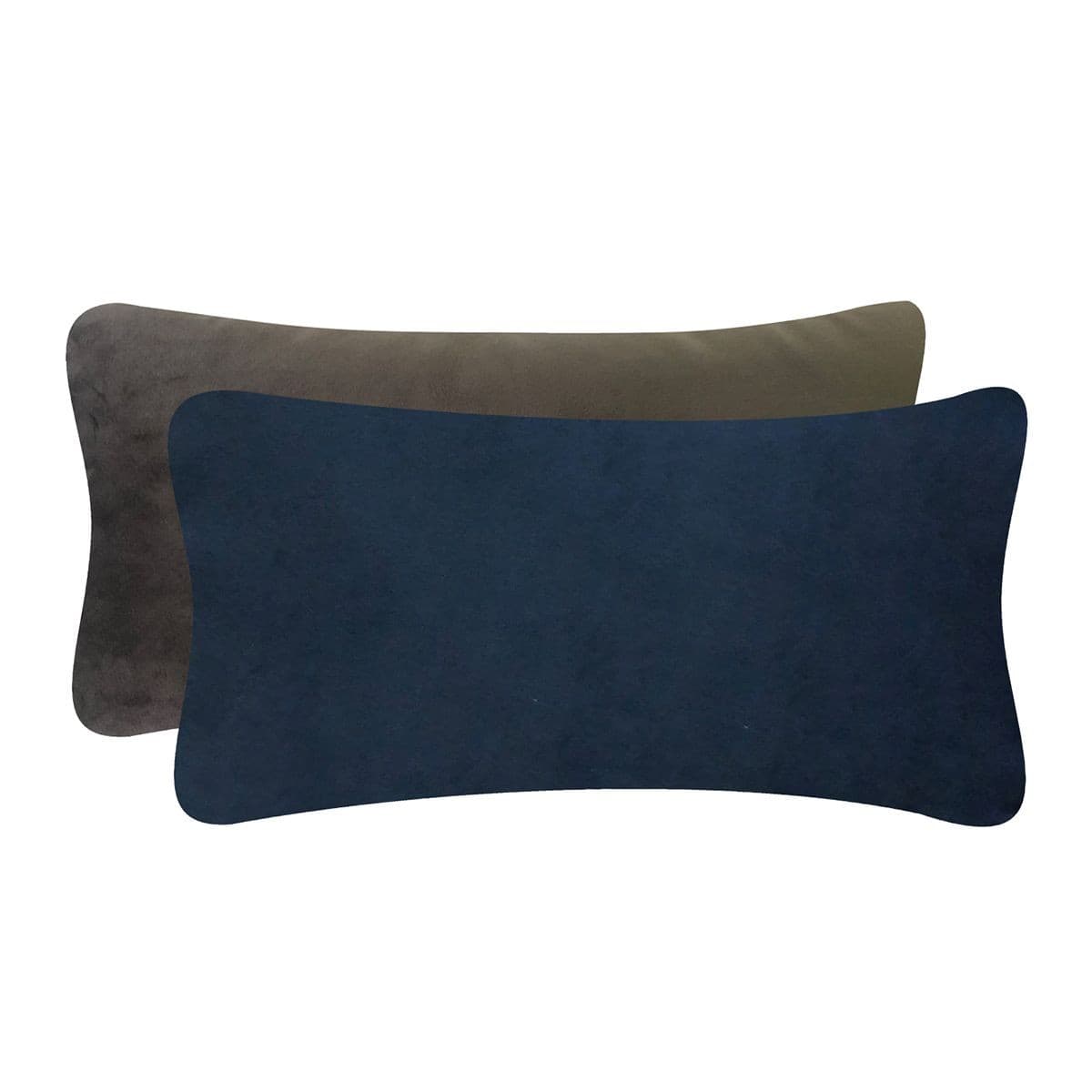 Almohadon Joli Combinado 25x50 Gris Azul Velvet